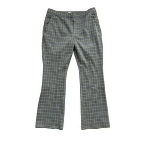 Anthropologie Plaid Trousers - Gray and Blue